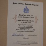 Certificate Historical Instrument